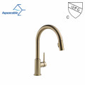 Aquacubic Water Saving Pull Down UPC Nickel Brushed Smart Automatic touch Sensor Kitchen Faucet